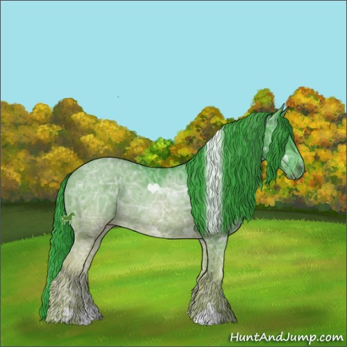 Horse Color:Watercolor Black Ice Sabino 