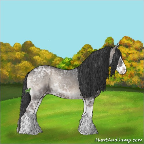 Horse Color:Blue Onyx Ice Mushroom Sabino