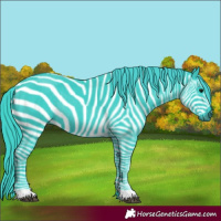 Horse Color:Watercolor Smoky Black Rabicano 