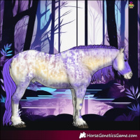 Horse Color:Watercolor Blue Onyx Tobiano  and Watercolor Blue Onyx Roan Near Leopard 