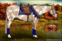 Horse Color:White Spotted Black Pearl 