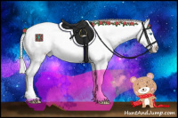 Horse Color:White Spotted Silver Perlino Dun Splash Near Fewspot