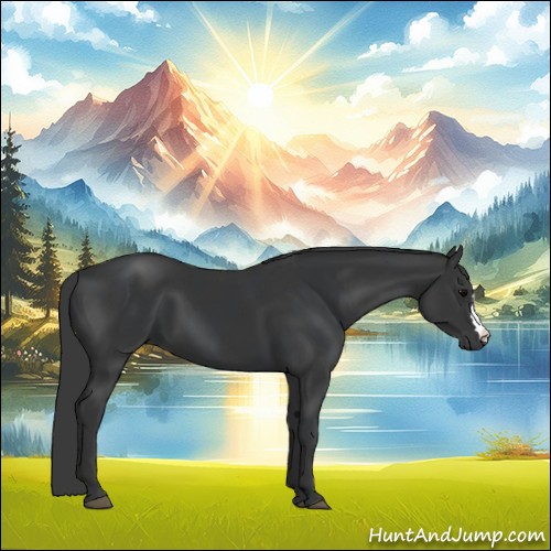 Horse Color:Black  and Black 