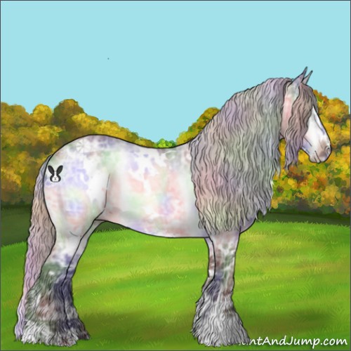 Horse Color:Nacre White Spotted Silver Brown Chinchilla Ice Sabino Rabicano 