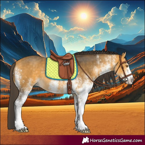 Horse Color:White Spotted Buckskin 
