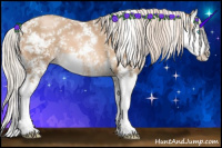 Horse Color:Chocolate Palomino Pearl Sabino Splash 