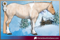 Horse Color:Red Roan Tobiano 