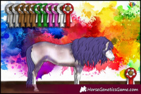 Horse Color:Watercolor Liver Red Onyx Sabino 