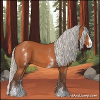 Horse Color:White Spotted Silver Bay Splash 