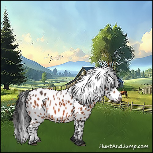 Horse Color:Brown Appaloosa