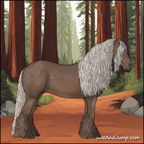 Horse Color:Silver Black 