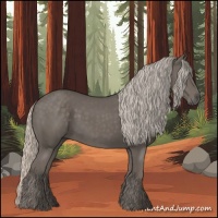 Horse Color:Silver Black 