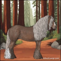 Horse Color:Silver Black 