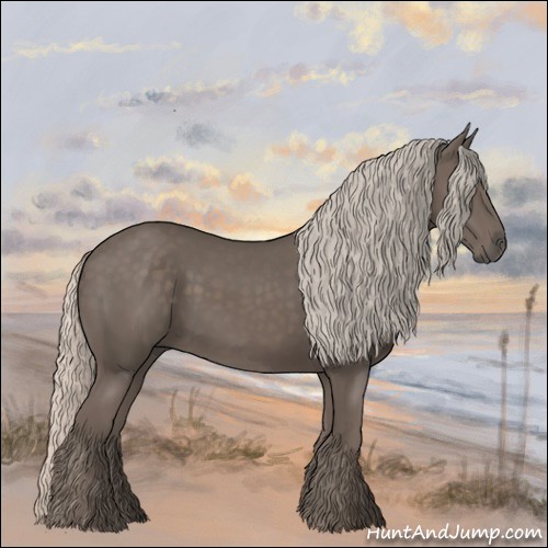 Horse Color:Silver Black 