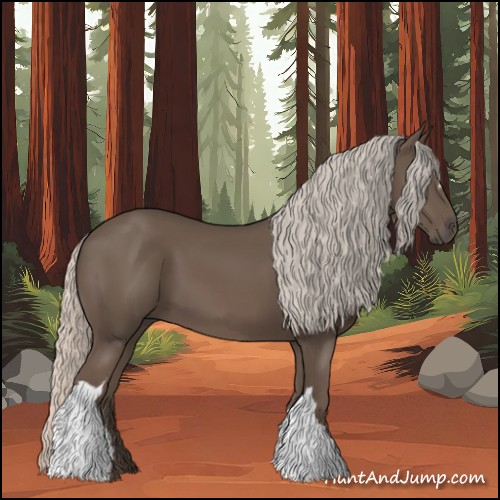 Horse Color:Silver Black 