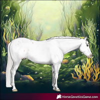 Horse Color:White Spotted Silver Brown Dun Sabino