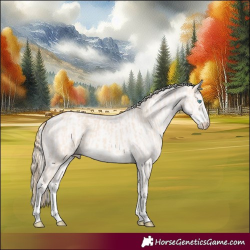 Horse Color:Perlino Sabino  and Cremello 