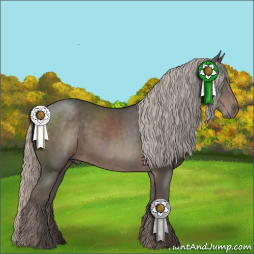 Horse Color:Silver Black 