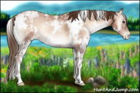 Horse Color:White Spotted Liver Red Onyx Ice Pearl