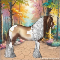 Horse Color:Red Onyx Tobiano 