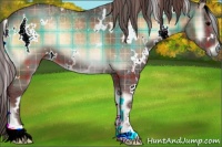 Horse Color:Plaid  White Spotted Chocolate Bay Onyx 