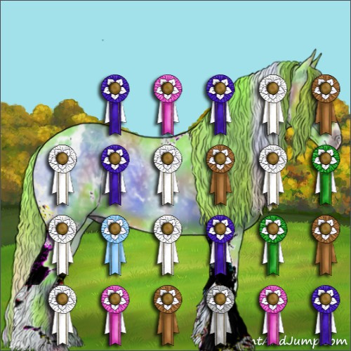 Horse Color:Nacre Watercolor White Spotted Liver Red Onyx Ice 