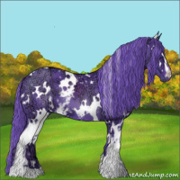 Horse Color:Watercolor White Spotted Liver Chestnut Ice