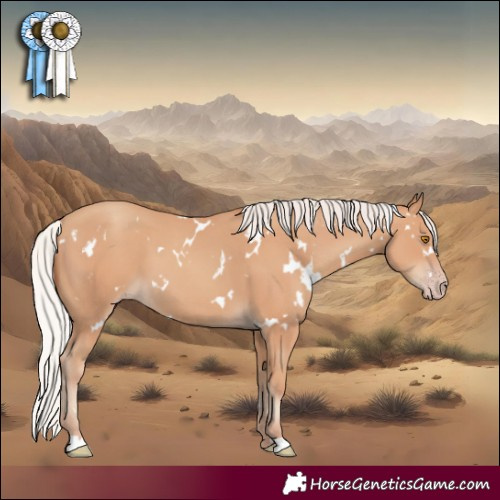 Horse Color:White Spotted Silver Classic Champagne 