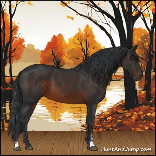 Horse Color:Brown Sabino