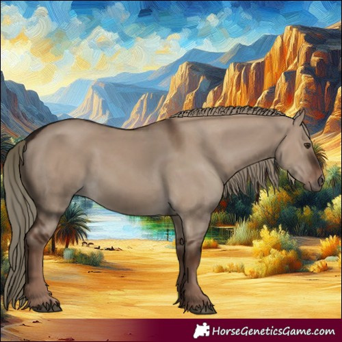 Horse Color:Liver Red Dun Rabicano 