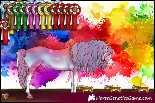 Horse Color:Watercolor Liver Red Onyx Sabino 