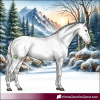 Horse Color:Silver Brown Dun Sabino 
