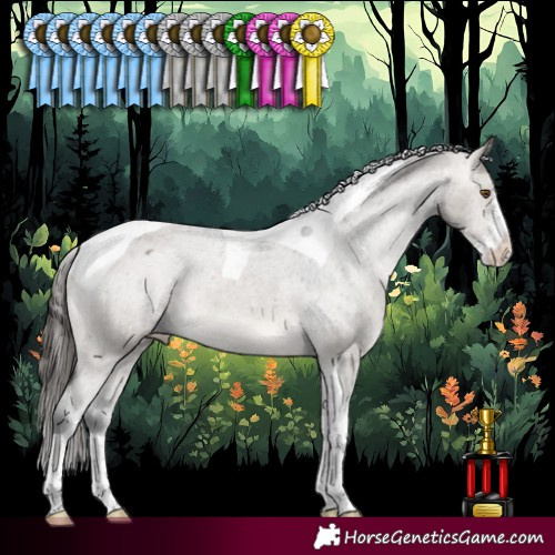 Horse Color:Brown Dun Sabino Tobiano Varnish 