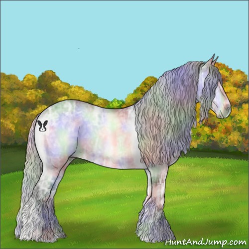 Horse Color:Nacre Silver Brown Chinchilla Ice Onyx Sabino 