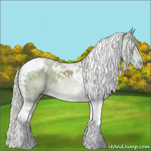 Horse Color:Watercolor Silver Grullo Tobiano 
