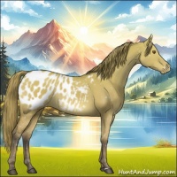 Horse Color:Buckskin Dun Sabino Appaloosa 