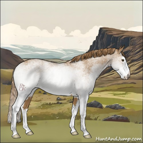 Horse Color:White Spotted Chestnut Splash 