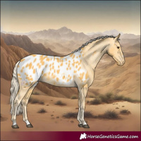 Horse Color:Palomino Near Leopard 