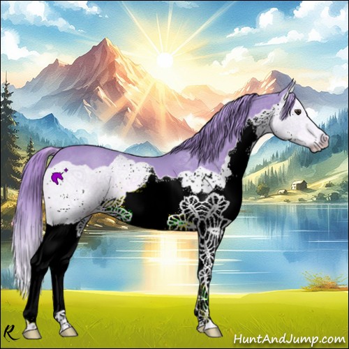 Horse Color:Watercolor Chestnut Splash
