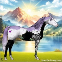 Horse Color:Watercolor Chestnut Splash 