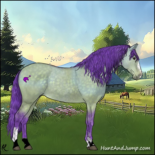 Horse Color:Watercolor Buckskin Dun Sabino