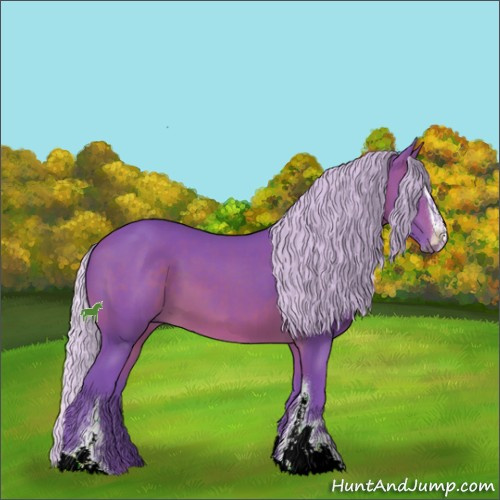 Horse Color:Watercolor Silver Brown Sabino