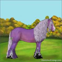 Horse Color:Watercolor Silver Brown Sabino