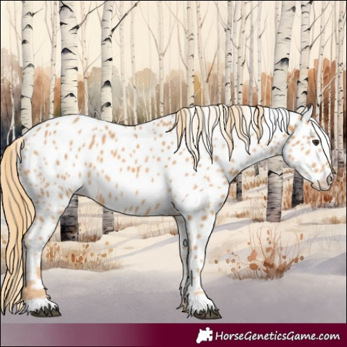 Horse Color:Chestnut Appaloosa 