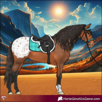 Horse Color:Bay Appaloosa 