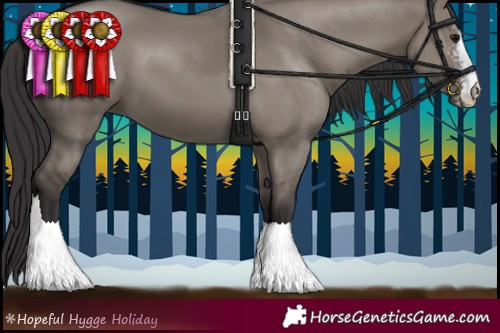 Horse Color:Smoky Grullo Sabino 