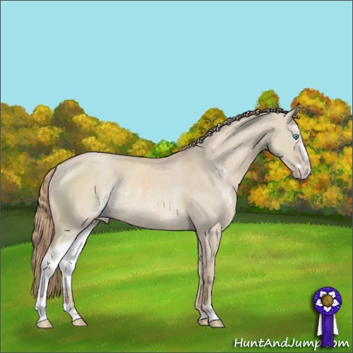 Horse Color:Smoky Creme Dun Sabino Rabicano