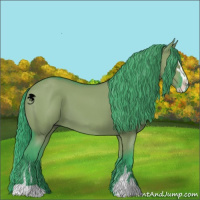 Horse Color:Watercolor Grullo Sabino 