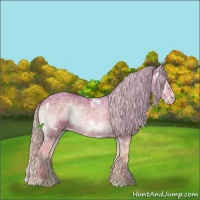 Horse Color:Watercolor White Spotted Chocolate Silver Blue Onyx Ice