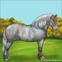 Horse Color:Silver Sable Champagne Ice Roan Pearl
